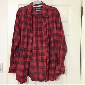 Red plaid shirt
